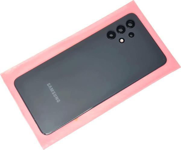 Tkgz Samsung Galaxy A32 A325 Arka Pil Batarya Kapağı (FULL Kamera Lensli) SİYAH - Image 1