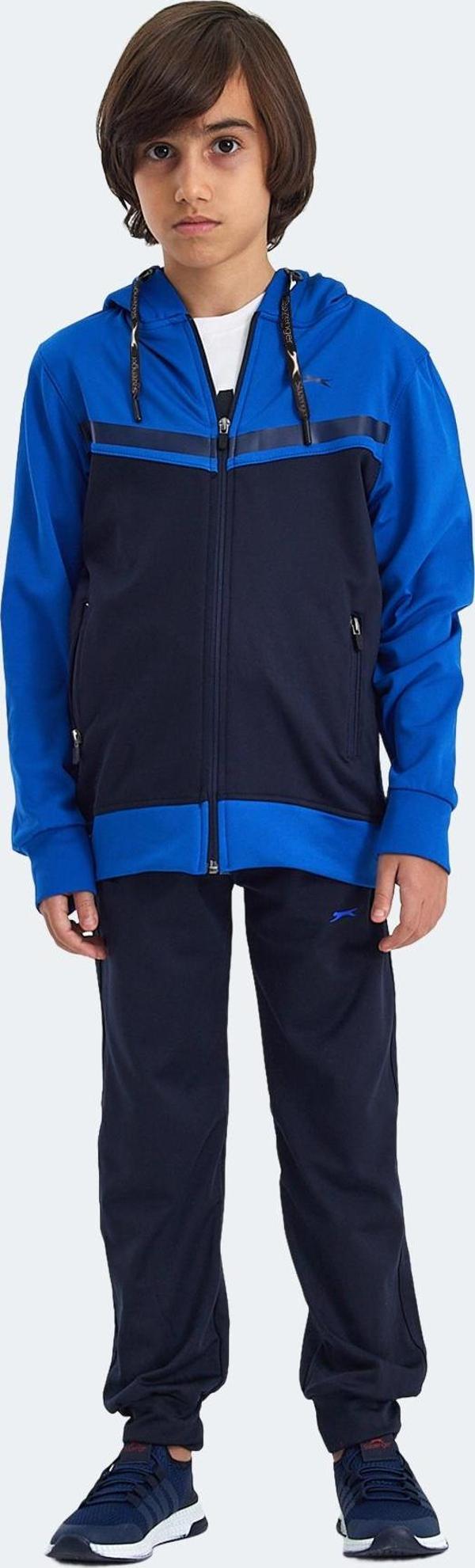 Slazenger NOON Erkek Çocuk Eşofman Takımı Lacivert / Saks Mavi - Image 1