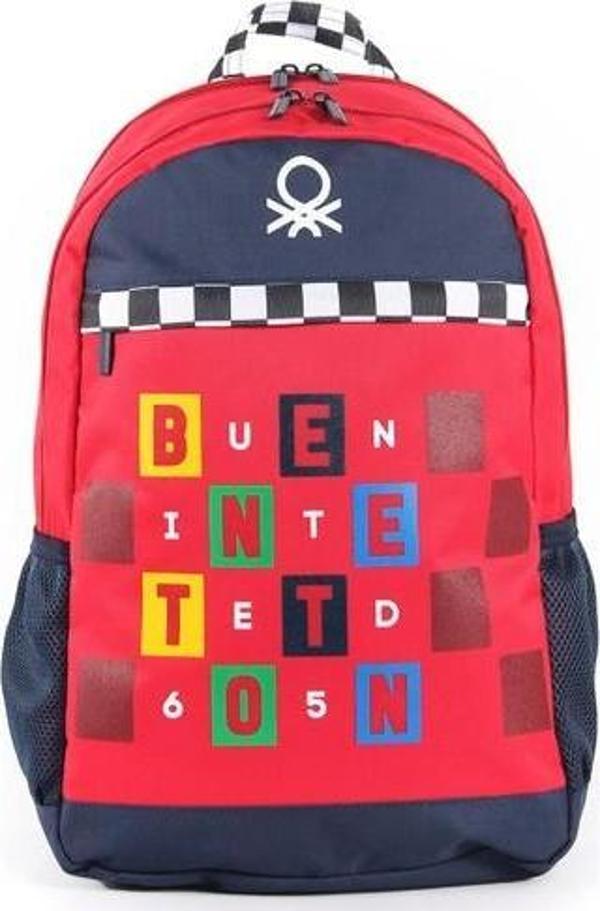 Benetton Laptop Bölmeli Okul Sırt Çantası 3 Bölmeli 03766 - Image 1