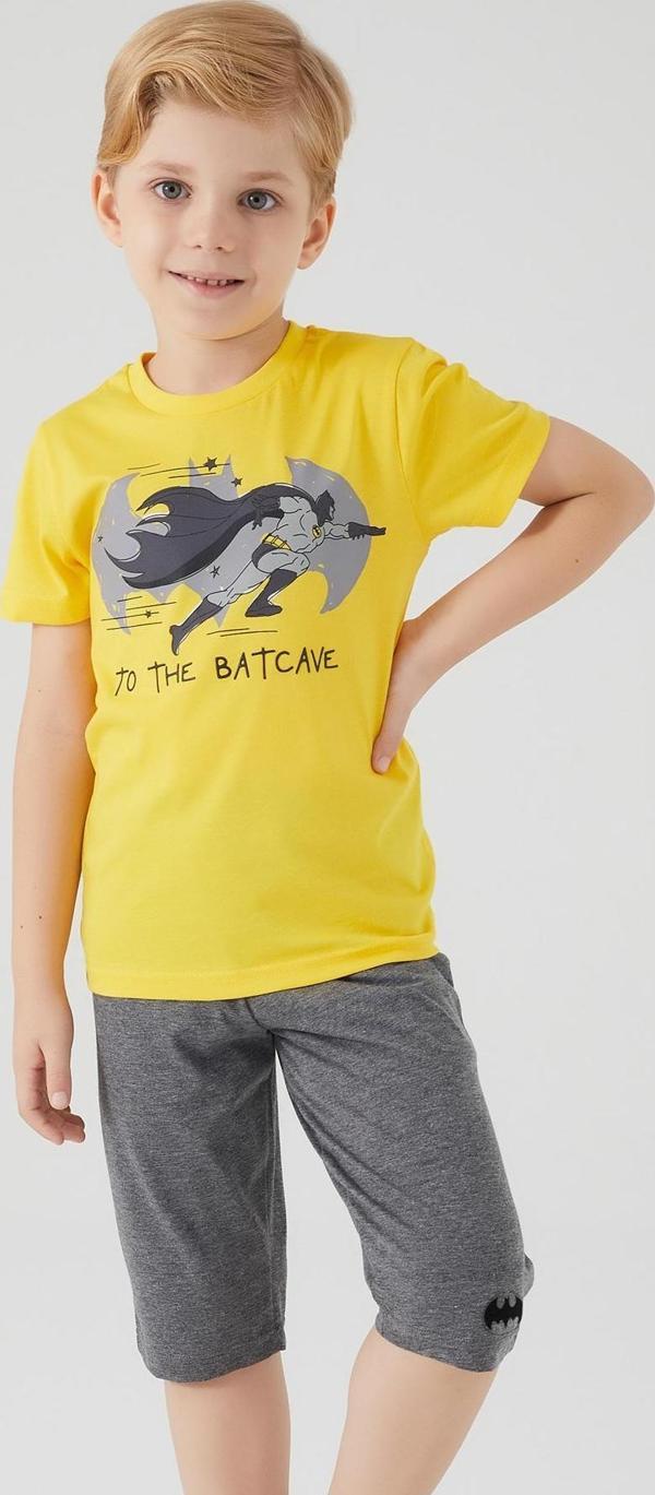 Batman L1552-3 Erkek Çocuk Alt Üst Takım Koyu Sarı - Image 1