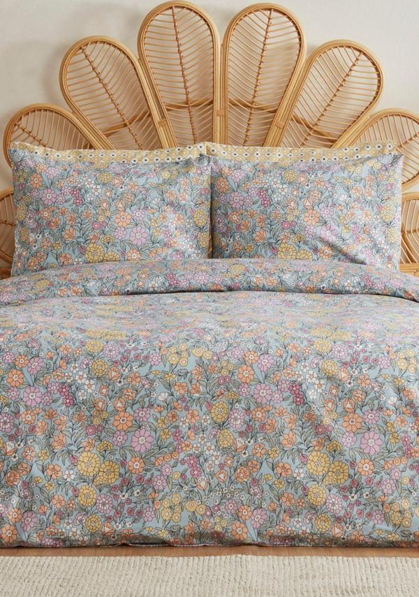 Sarah Anderson Mix and Match Emma Çift Kişilik Nevresim Mavi - Image 1