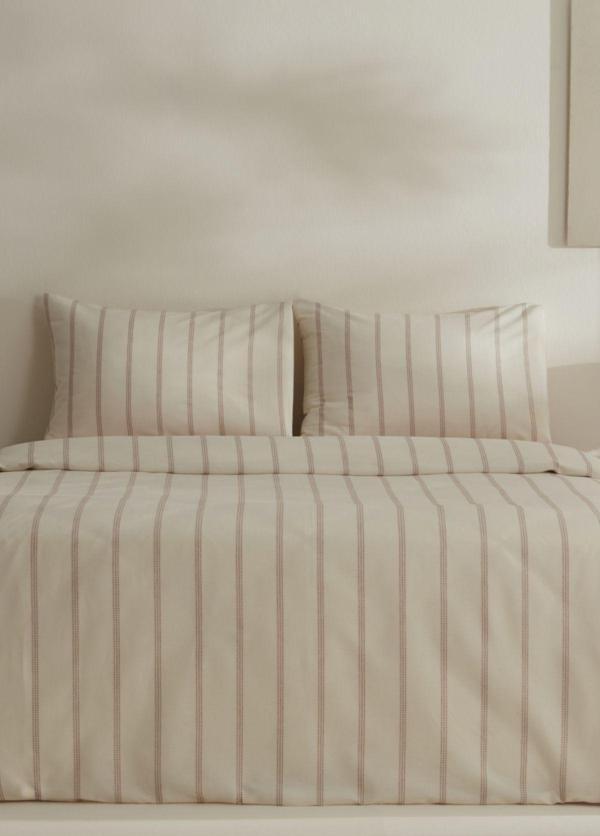 Karaca Home Keos Çift Kişilik İpliği Boyalı Nevresim Takımı Beyaz  - Image 1