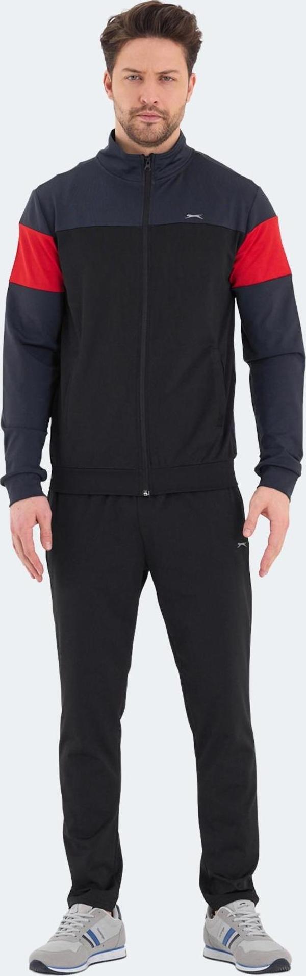 Slazenger RANSU Erkek Eşofman Takımı Koyu Gri - Image 1