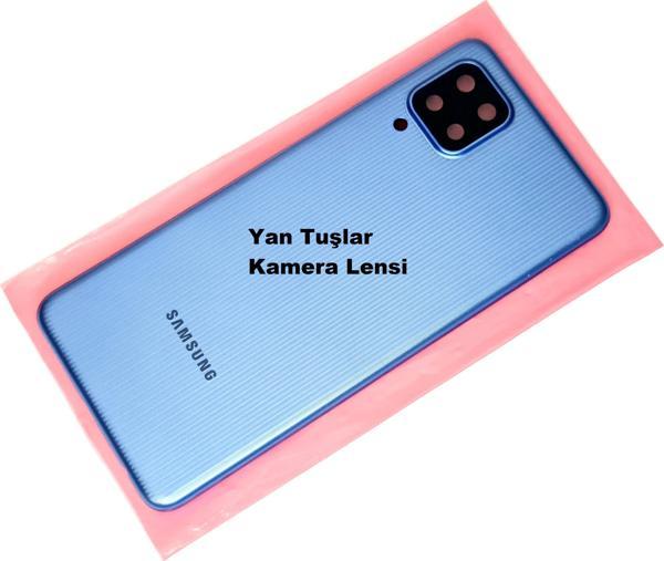 Tkgz Samsung Galaxy M22 KASA Arka Pil Batarya Kapağı Mavi - Image 1