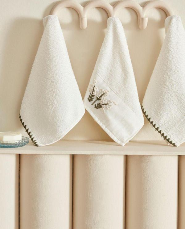 Karaca Home Pearly 3'lü Havlu Seti - Image 1