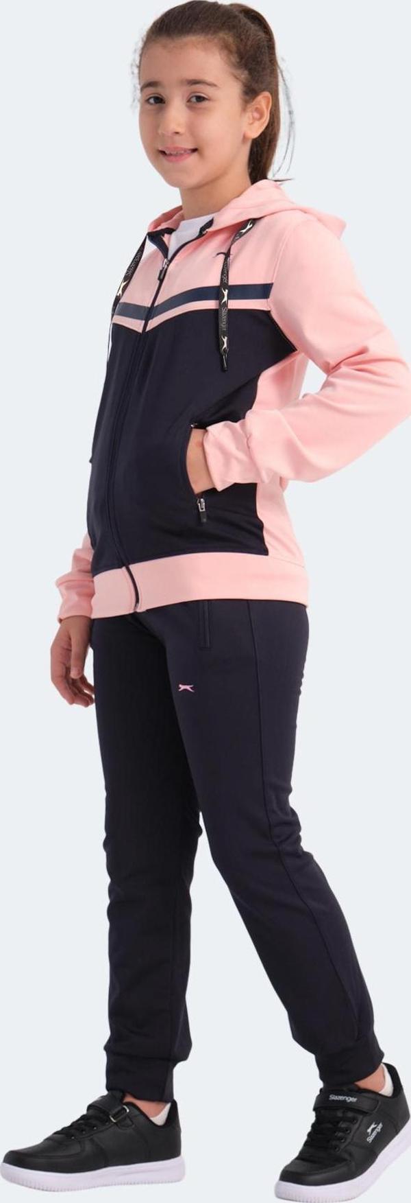 Slazenger NOON Kız Çocuk Eşofman Takımı Lacivert / Pembe - Image 1