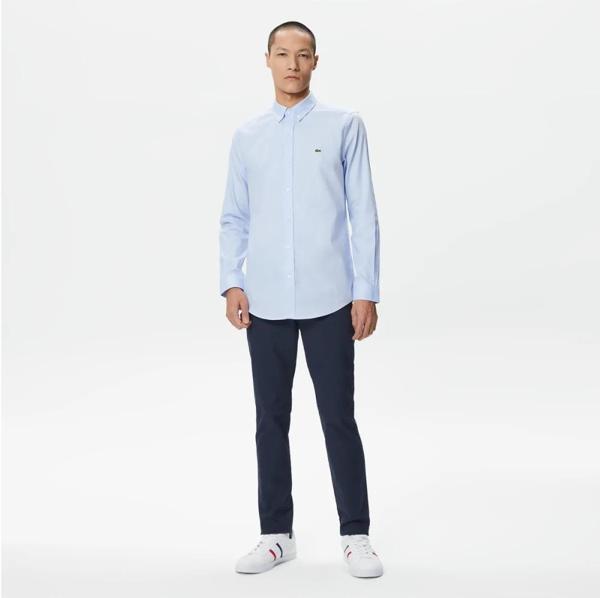 Lacoste Düğmeli Yaka Slim Fit Gömlek - Image 1