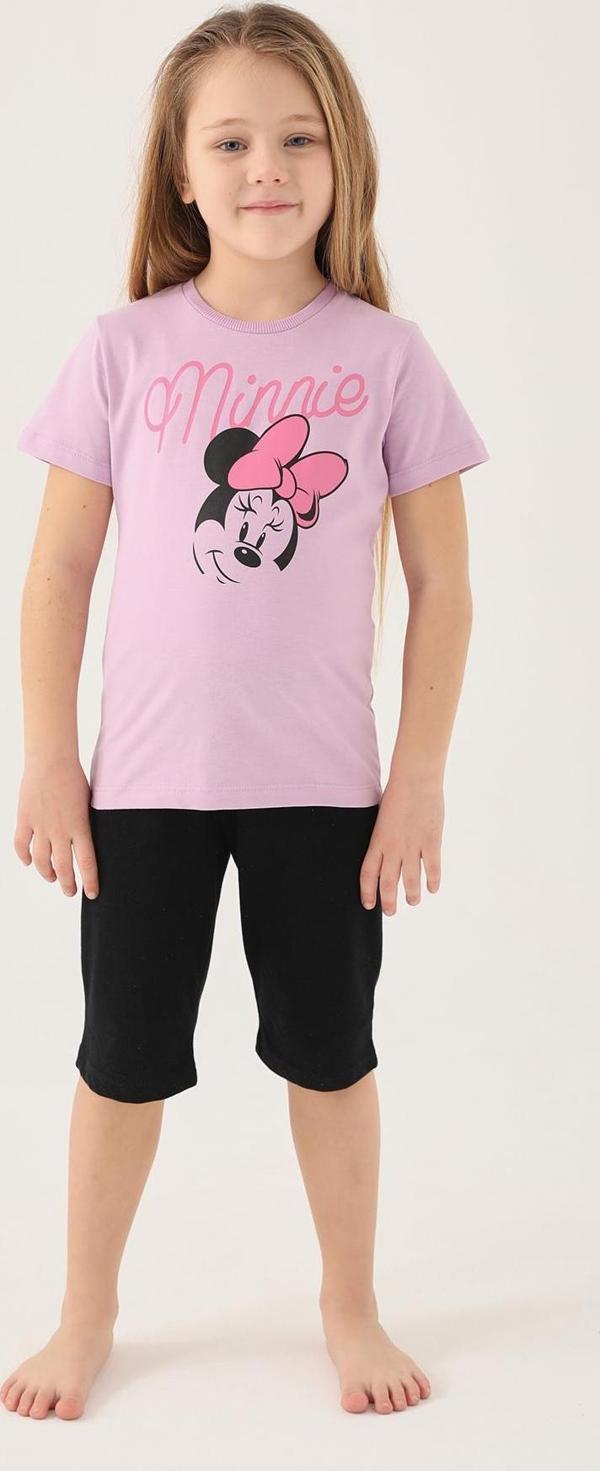 Minnie Mouse D4805-2 Kız Çocuk Tişört Mor - Image 1