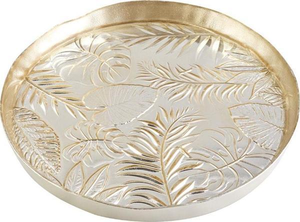 Karaca Tropic Gold Cam Tepsi - Image 1