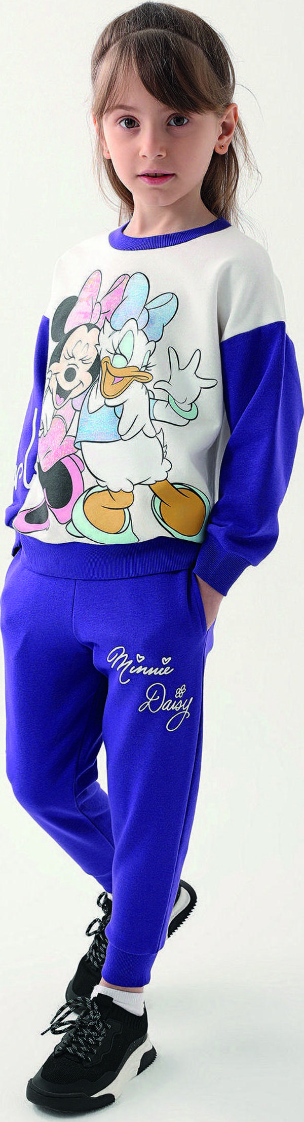 Minnie Mouse D4815-3 Kız Çocuk Eşofman Takımı Mor - Image 1