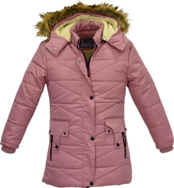 Kız Çocuk Kapüşonlu Mont BS-2015 - Image 1