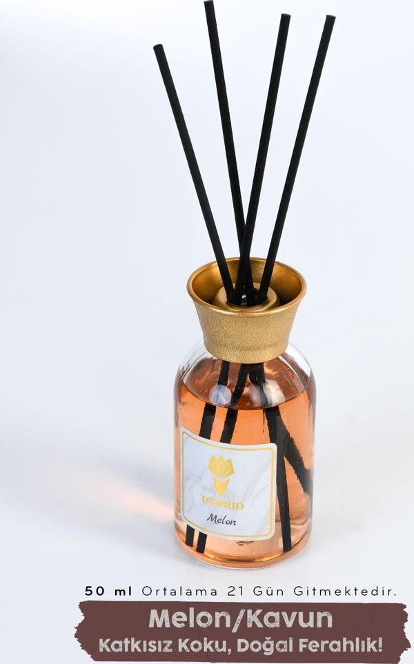 Hagen Melon Kokusu Çubuklu Oda Kokusu Bambu Kokusu Dolap Kokusu Banyo Ev Kokusu Oda Parfümü 50Ml - Image 1
