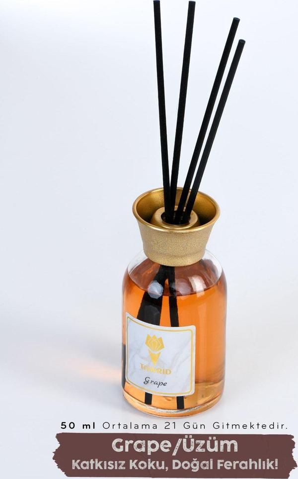 Hagen Çubuklu Oda Kokusu Grape Üzüm Kokusu Bambu Kokusu Dolap Kokusu Banyo Ev Kokusu Oda Parfümü 50Ml - Image 1