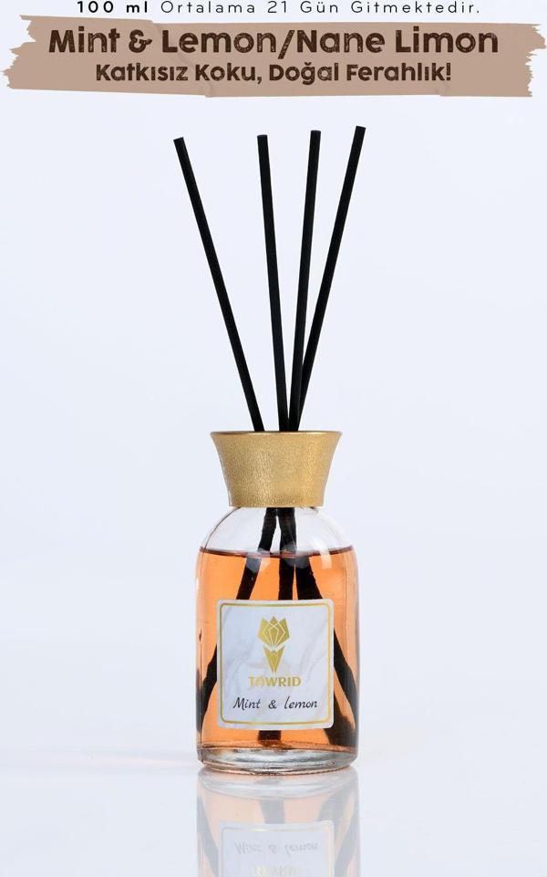 Hagen Mint Lemon Kokusu Çubuklu Oda Kokusu Bambu Kokusu Dolap Kokusu Banyo Ev Kokusu Oda Parfümü 100Ml - Image 1