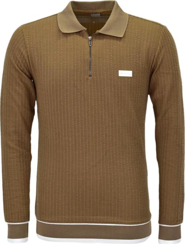 Erkek Spor Mevsimlik Polo Yaka Sweatshirt BGL-ST03932 - Image 1