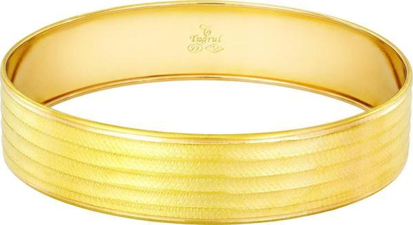 16 gr(gram) 15 mm 22 Ayar İşçiliksiz  Şarnelli Bilezik  - Image 1