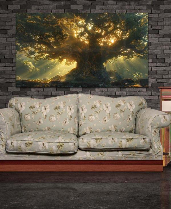 Hagen Manzara Premium Kalite Büyük Duvar Tablolari Modern Cam Tablo Soyut Salon Tabloları - Image 1