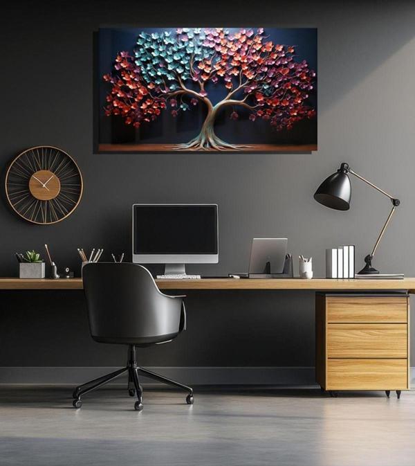Hagen Tablo Premium Kalite Büyük Duvar Tablolari Modern Bohem Ve Cam Tablo Soyut Çalışma Odası Tabloları - Image 1