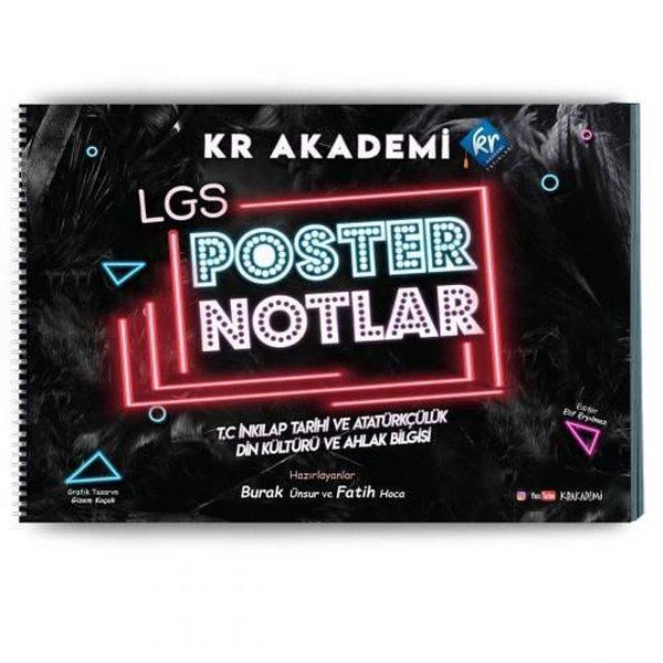 LGS T.C. İnkılap Tarihi ve Atatürkçülük Din Kültürü Ahlak Bilgisi Poster Notlar - KR Akademi - Image 1