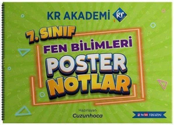 7.Sınıf Fen Bilimleri Poster Notlar - KR Akademi - Image 1