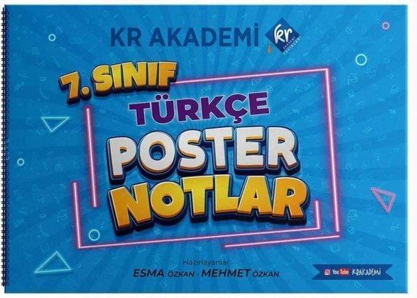 7.Sınıf Türkçe Poster Notlar - KR Akademi - Image 1