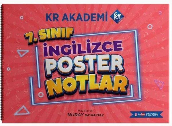 7.Sınıf İngilizce Poster Notlar - KR Akademi - Image 1