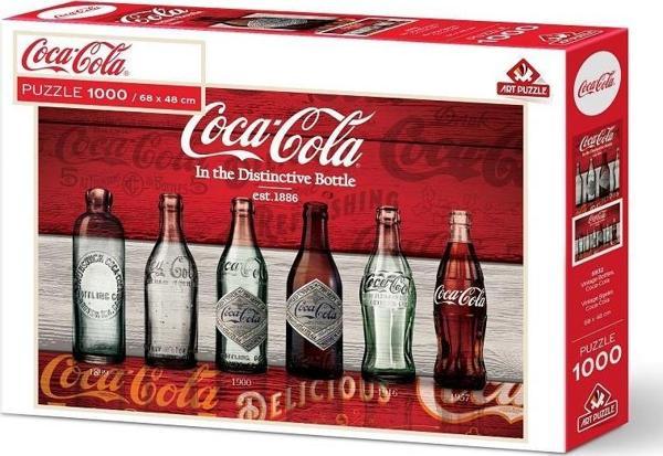 Art Puzzle Coca-Cola Vintage Şişeler 1000 Parça Puzzle - Image 1