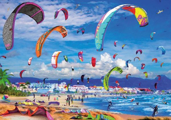 Educa Puzzle Kitesurfing 1000 Parça Puzzle - Image 1