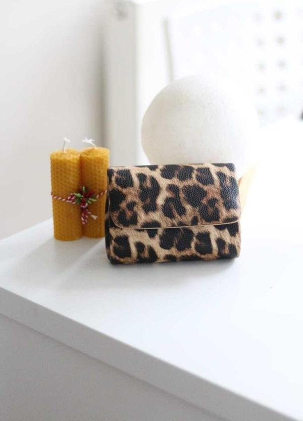 Moom Bag Kadın Leopar Mini Portföy Abiye Çanta - Image 1