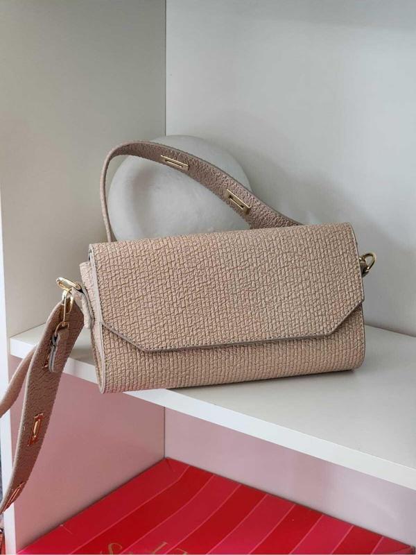Moom Bag Kadın Vizon Ayarlanabilir Askılı Omuz Çantası - Image 1