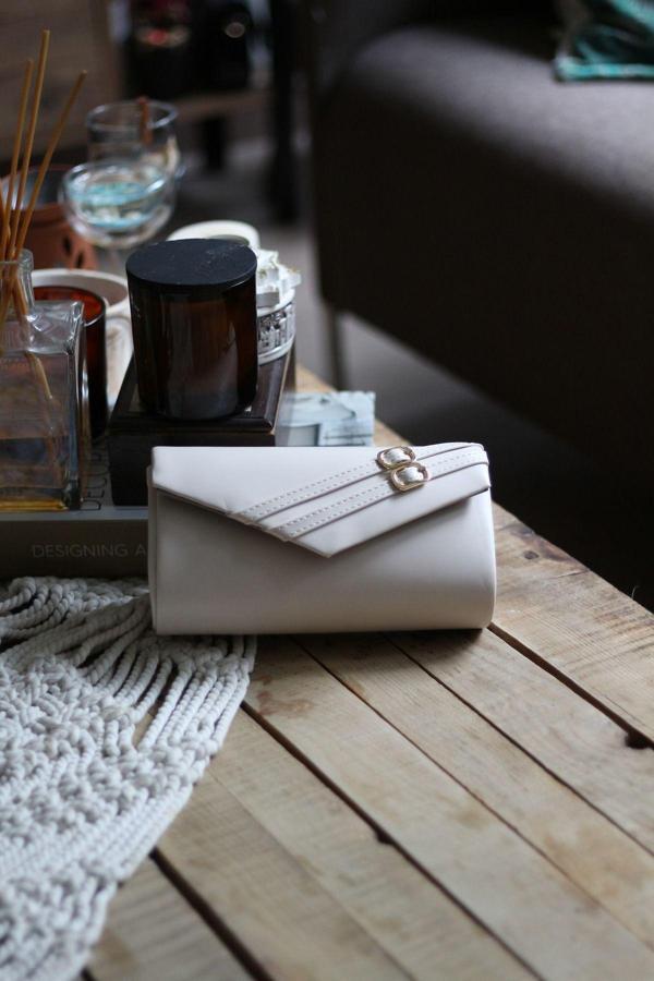 Moom Bag Kadın Mat Kemer Çift Kemer Detaylı Abiye El Çantası - Image 1
