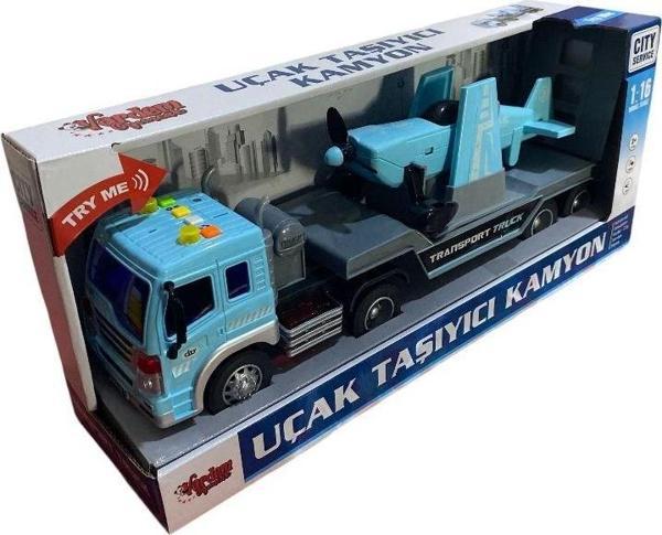 1:16 36 cm Sesli Işıklı Uçak  Taşıyıcı Kamyon 2521 - Image 1