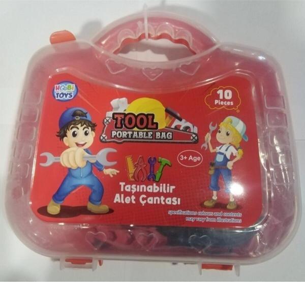 *10 Parça Alet Çantalı Tamir Seti 6005 - Image 1