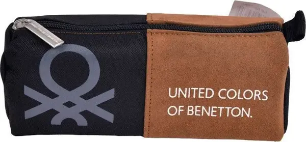 United Colors of Benetton Tek Bölmeli Sofistike Unisex Çocuk Üçgen Kalemlik Siyah / BNT.0012 - Image 1