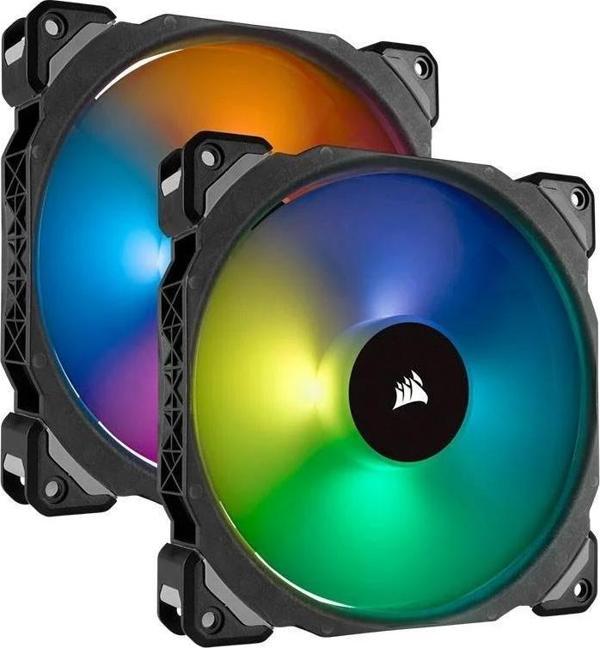 CORSAIR ML140 PRO 2 x 140mm RGB Manyetik Levitasyon Fan- Node Core Kontrolcü - Image 1