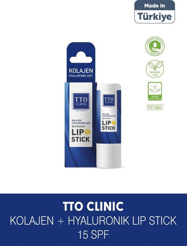 TTO CLINIC Lip Stick - Kolajen & Hyaluronik Asit 15 SPF - Image 1