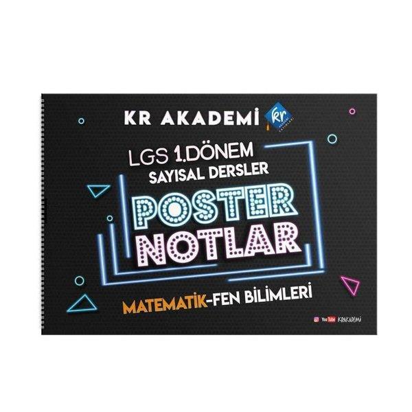 LGS 1. Dönem Sayısal Bölüm Poster Notlar - KR Akademi - Image 1