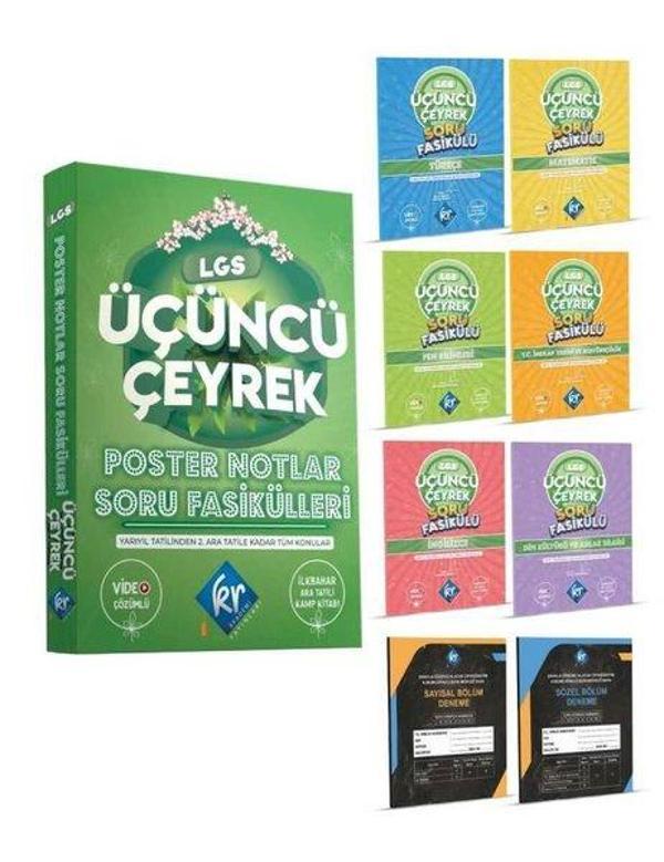 LGS Üçüncü Çeyrek Poster Notlar Soru Fasikülleri - KR Akademi - Image 1