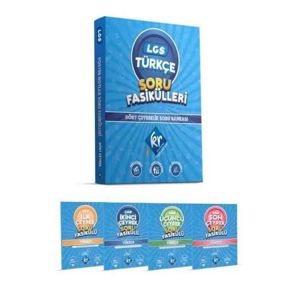 LGS 8. Sınıf Türkçe Soru Fasikülleri Dört Çeyreklik Soru Bankası - KR Akademi - Image 1