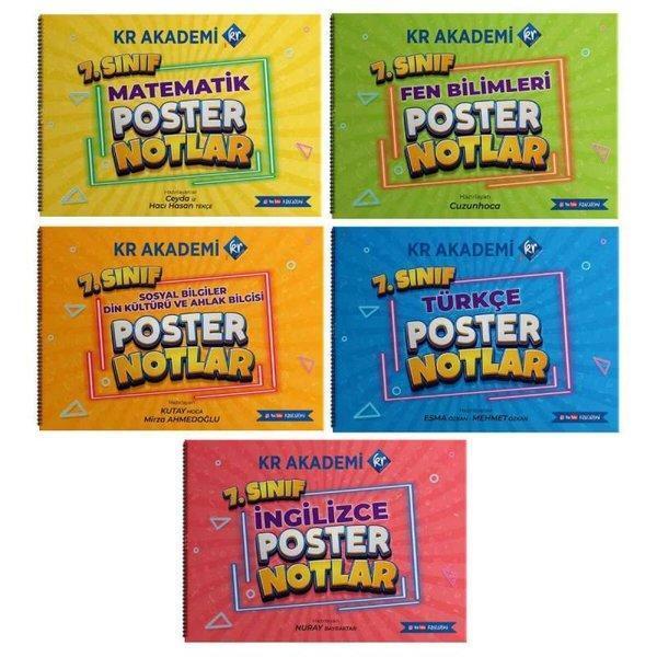 7. Sınıf Poster Notlar Seti - KR Akademi - Image 1