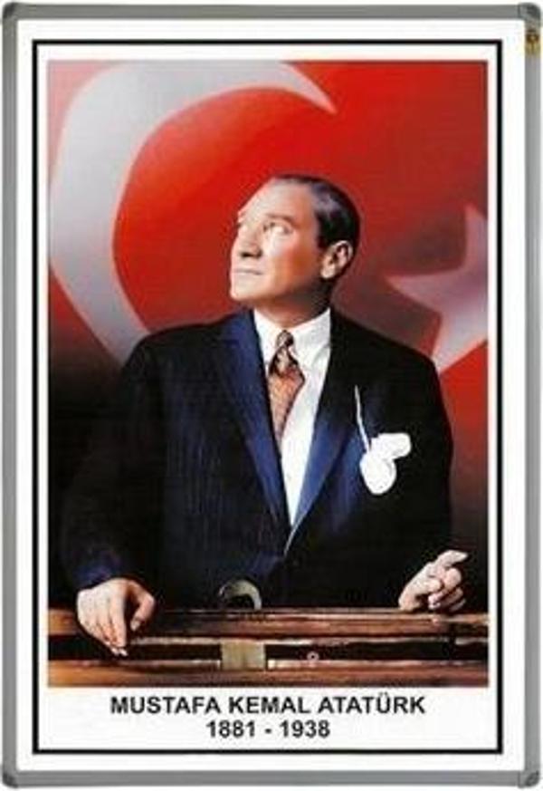 PANDA ATATÜRK PORTRESİ MDF ÇERÇEVE 35X50 - Image 1