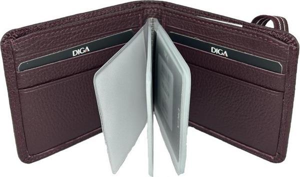 Diga 794 Hakiki Deri Lastikli Kartlık Cüzdan Bordo - Image 1