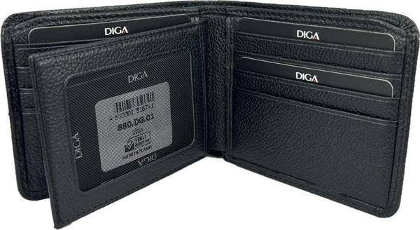 Diga 880 Hakiki Deri Kartlık Cüzdan Siyah - Image 1