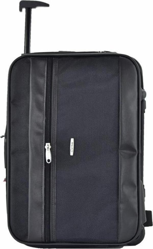 Çekçekli Kabin Boy Seyahat ve Business Çanta  42 Cm Siyah - Image 1