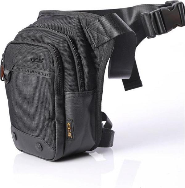 ÇÇS 31257 Motosiklet Bel Bacak Çantası Siyah - Image 1