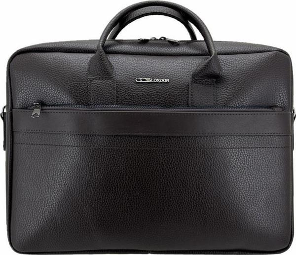 Ççs London 71450 Vegan Deri Laptop Evrak Çantası 15 İnç Kahve - Image 1