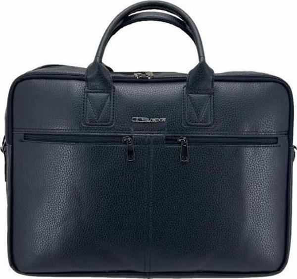 Ççs London 71452 Vegan Deri Laptop Evrak Çantası 15 İnç Siyah - Image 1