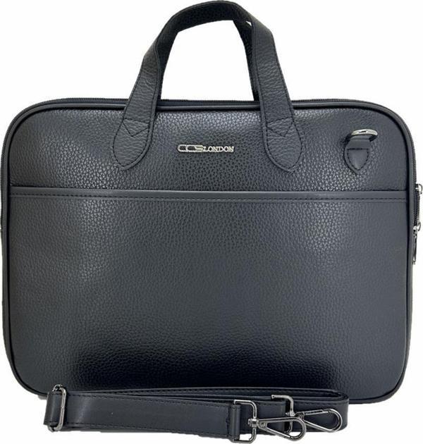 Ççs London 71455 Vegan Laptop Evrak Çantası 13 İnç Siyah - Image 1