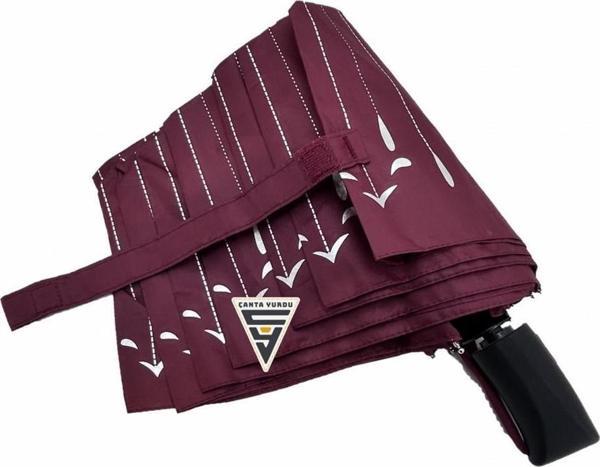 Marlux 711  Tam Otomatik Kadın Şemsiye Bordo - Image 1