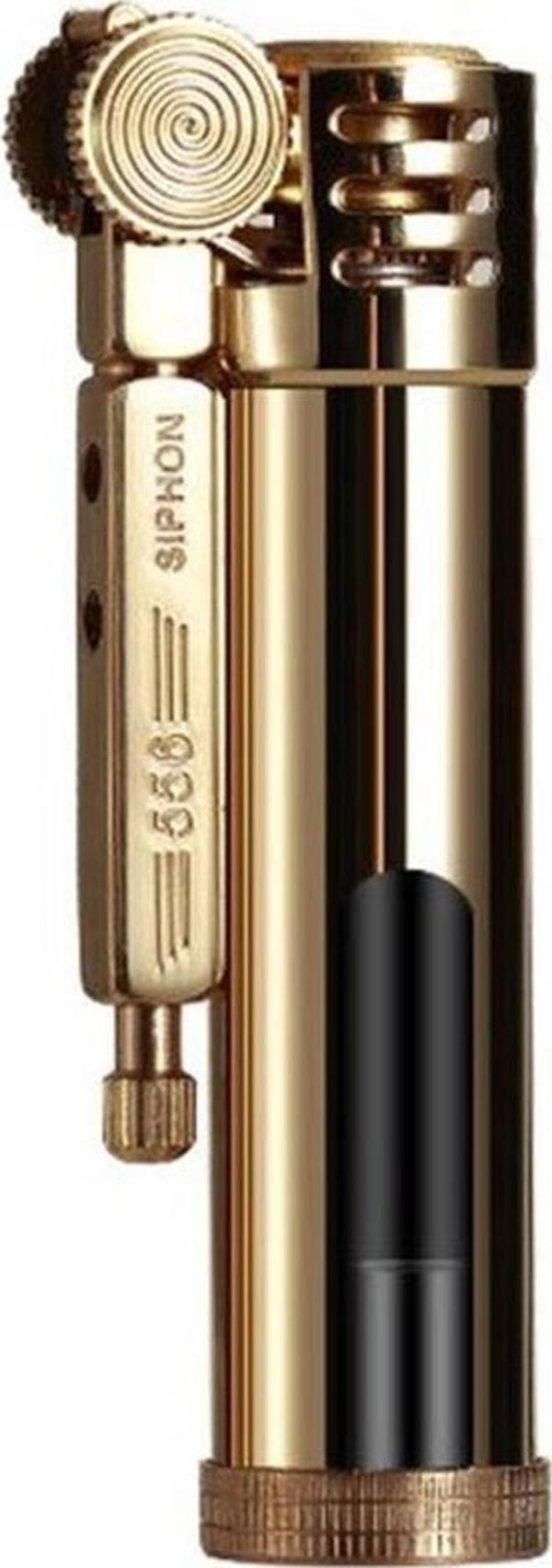 Zorro Z556 Benzinli Camlı Muhtar Çakmağı Altın Sarısı - Image 1